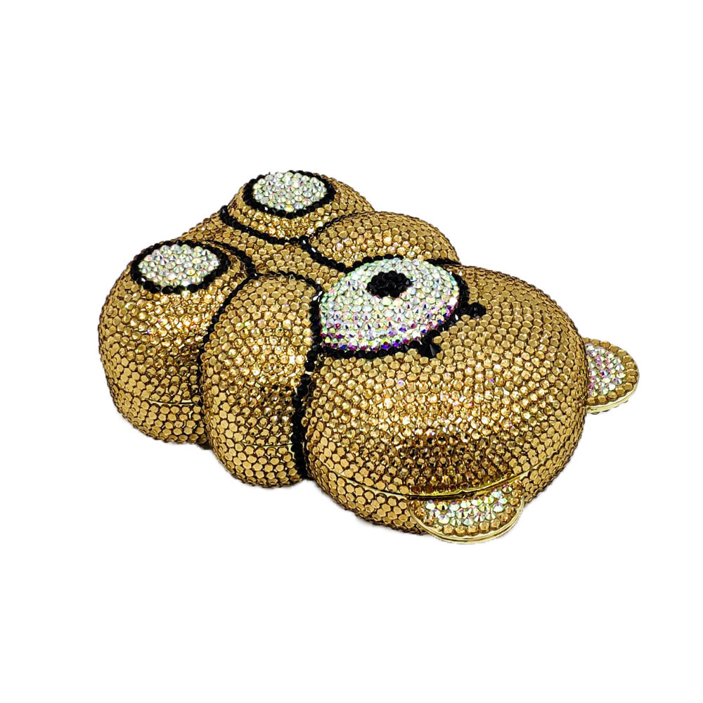 Cute Bear Rhinestone Evening B - Luxury Bags Cute ulasan dan harga